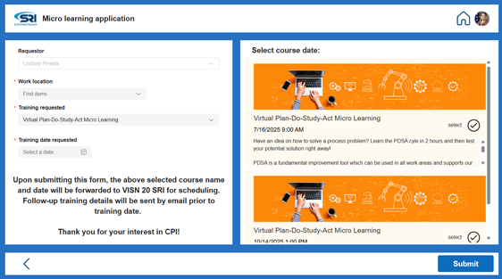 micro learning selection example